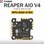 HOT Foxeer Reaper F745 AIO V4 MPU6000 45A BLS 2-6S Dshot ESC F7 Flight Controller for CADDX HD VTX 25.5x25.5mm Racing Drone